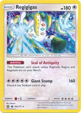 Regigigas 084a/111 (Alternate Art Promos)  - Holofoil | Good Games Adelaide SA
