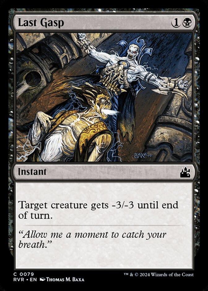 Last Gasp 79 (Ravnica Remastered)  - Foil | Good Games Adelaide SA