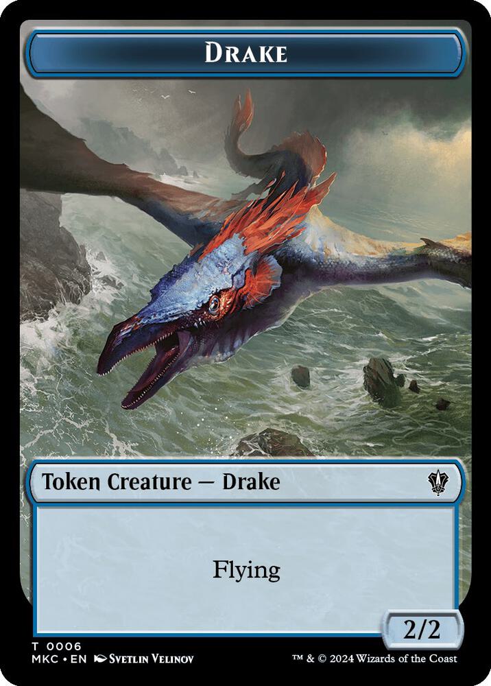 Drake Cat Double Sided Token 6 // 15 (Commander: Murders at Karlov Manor)  | Good Games Adelaide SA