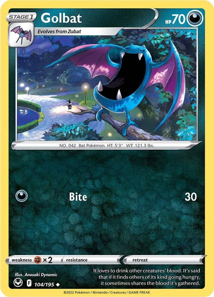 Golbat 104/195 (SWSH12: Silver Tempest)  | Good Games Adelaide SA