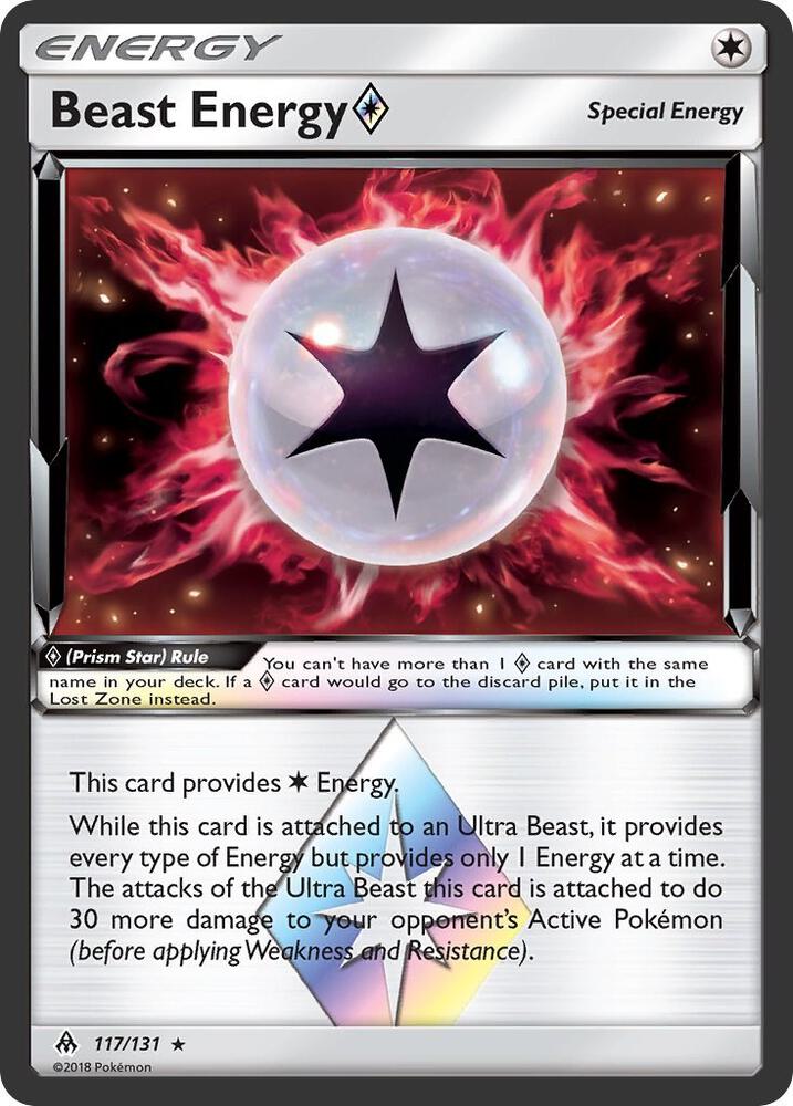 Beast Energy Prism Star 117/131 (SM - Forbidden Light)  - Holofoil | Good Games Adelaide SA