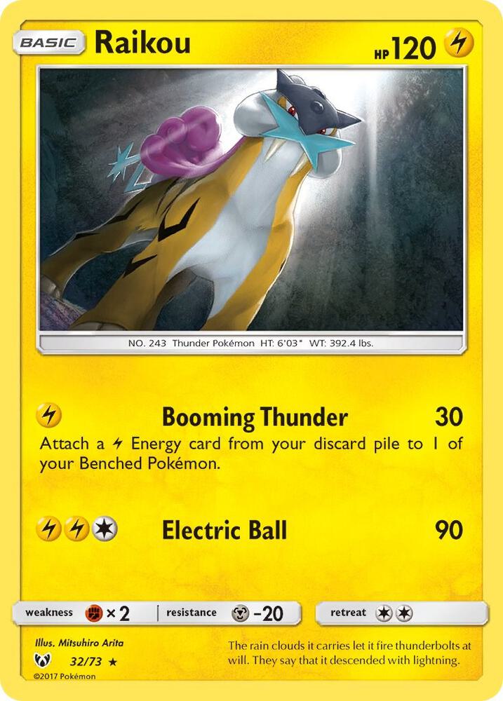 Raikou 32/73 (Shining Legends)  - Holofoil | Good Games Adelaide SA