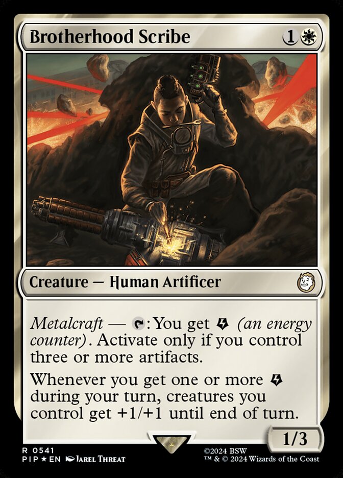 Brotherhood Scribe 541 (Universes Beyond: Fallout)  - Foil | Good Games Adelaide SA