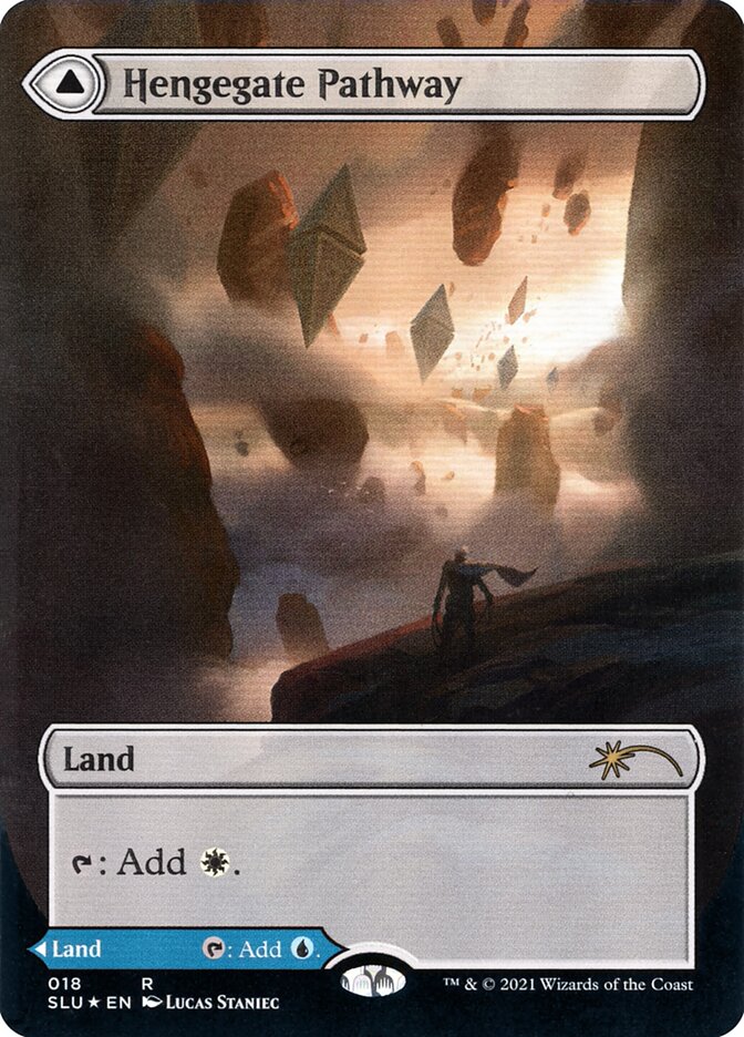 Hengegate Pathway // Mistgate Pathway 18 (Secret Lair Series)  - Borderless Foil | Good Games Adelaide SA