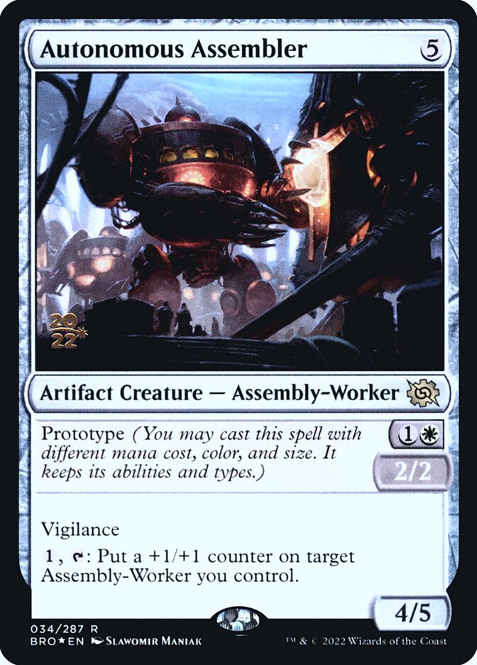 Autonomous Assembler 34 (Prerelease Cards)  - PreRelease Foil | Good Games Adelaide SA