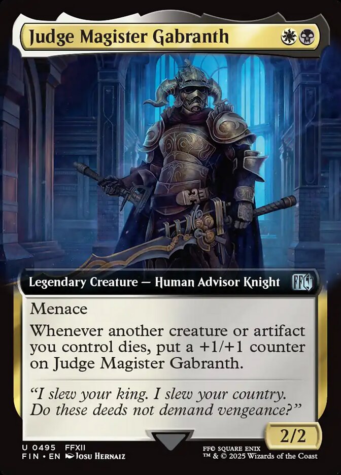 Judge Magister Gabranth 495 (FINAL FANTASY)  - Foil | Good Games Adelaide SA