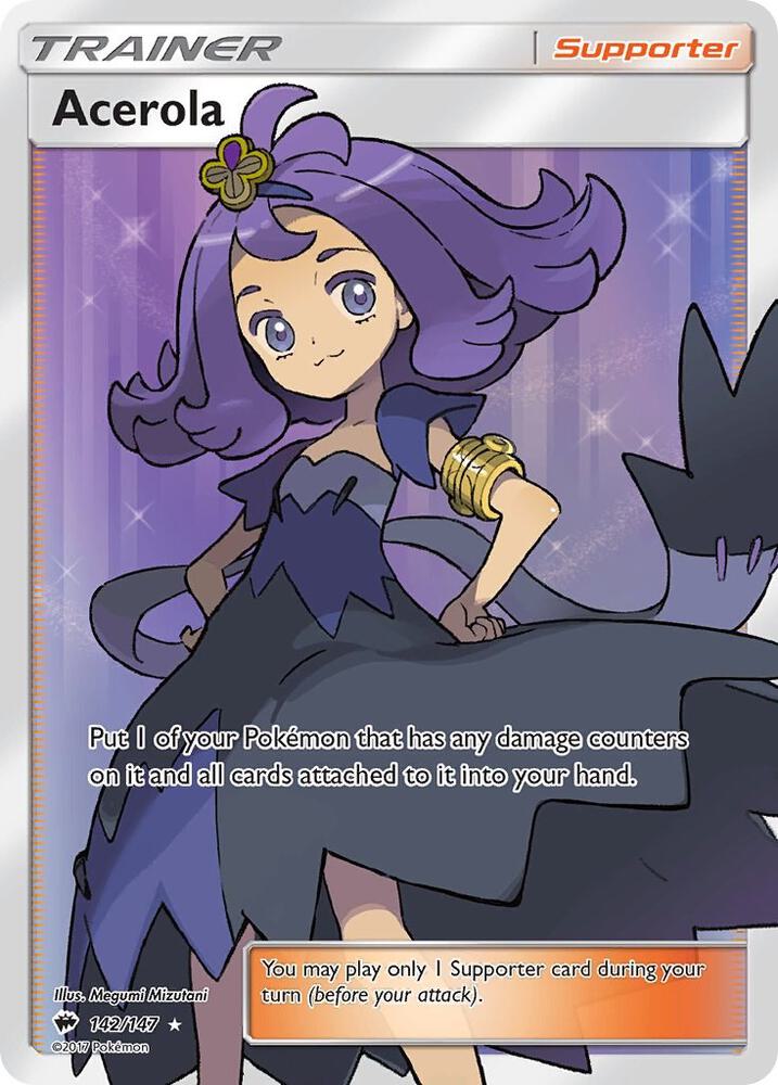 Acerola Full Art 142/147 (SM - Burning Shadows)  - Holofoil | Good Games Adelaide SA