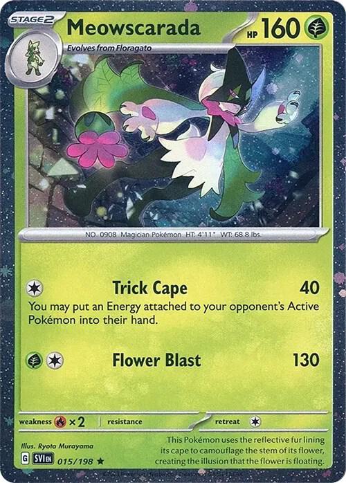 Meowscarada 015 198 Cosmos Holo 015/198 (Miscellaneous Cards & Products)  - Holofoil | Good Games Adelaide SA