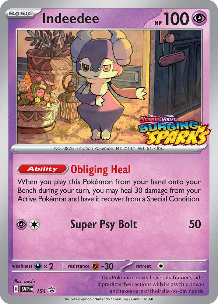 Indeedee 154 (SV: Scarlet & Violet Promo Cards)  - Holofoil | Good Games Adelaide SA