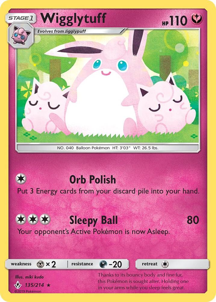 Wigglytuff 135/214 (SM - Unbroken Bonds)  | Good Games Adelaide SA