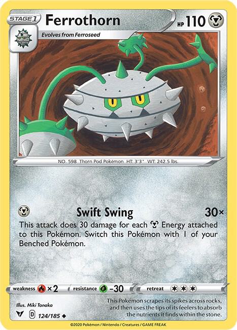 Ferrothorn 124/185 (SWSH04: Vivid Voltage)  | Good Games Adelaide SA