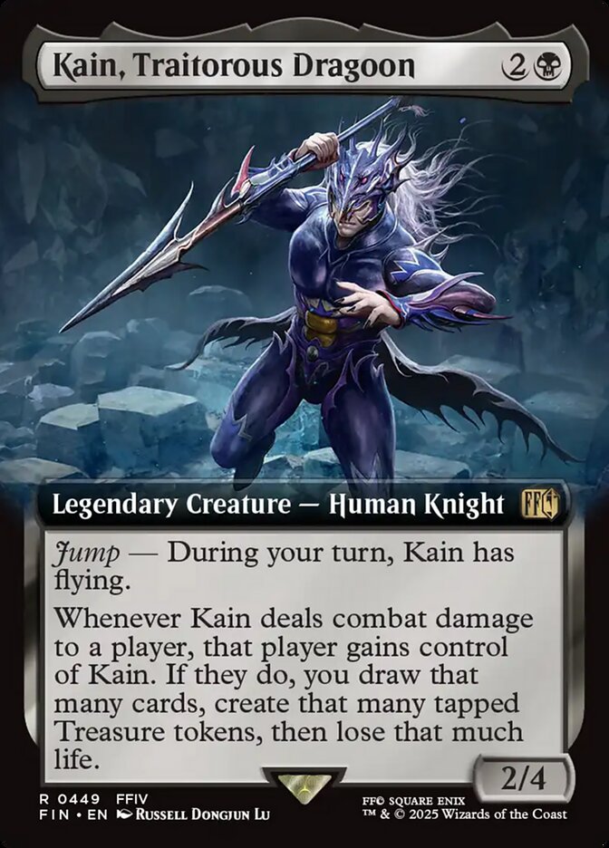 Kain Traitorous Dragoon Extended Art 449 (FINAL FANTASY)  - Extended Art Foil | Good Games Adelaide SA