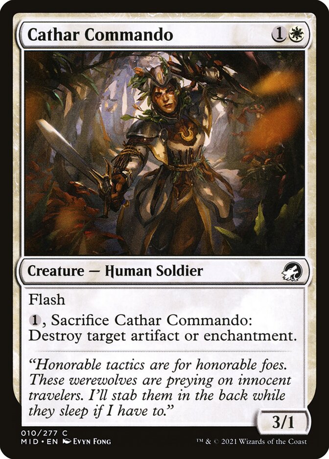 Cathar Commando 10 (Innistrad: Midnight Hunt)  - Foil | Good Games Adelaide SA