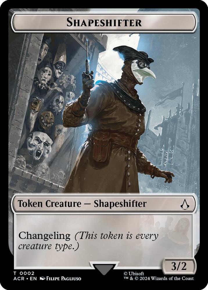 Shapeshifter Token 2 (Universes Beyond: Assassin's Creed)  | Good Games Adelaide SA
