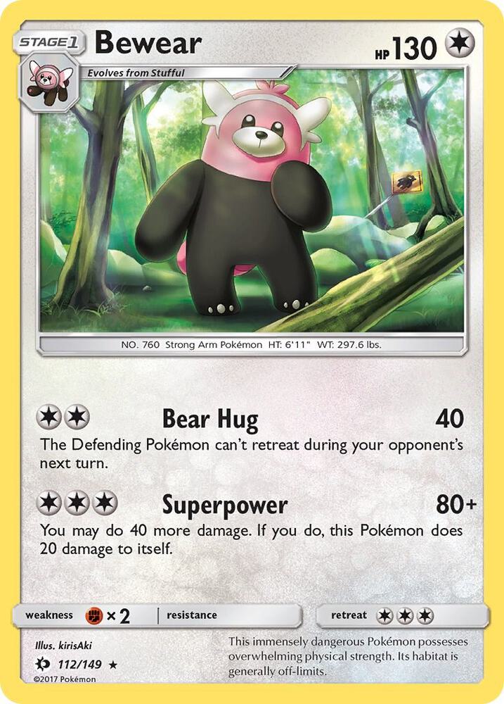 Bewear 112/149 (SM Base Set)  | Good Games Adelaide SA