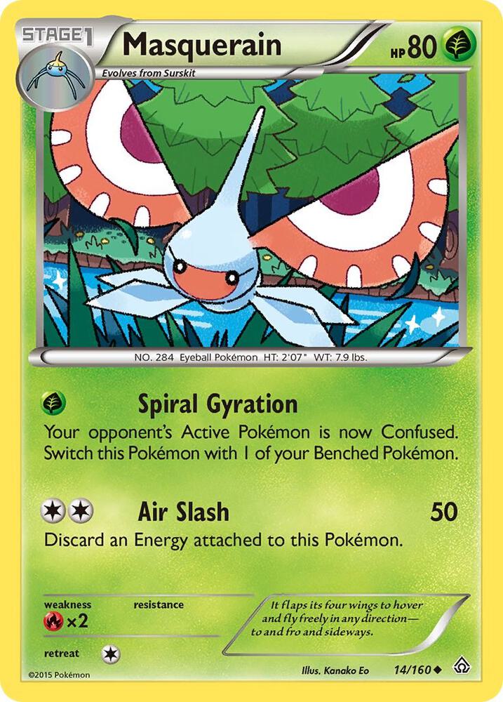 Masquerain 14/160 (XY - Primal Clash)  | Good Games Adelaide SA