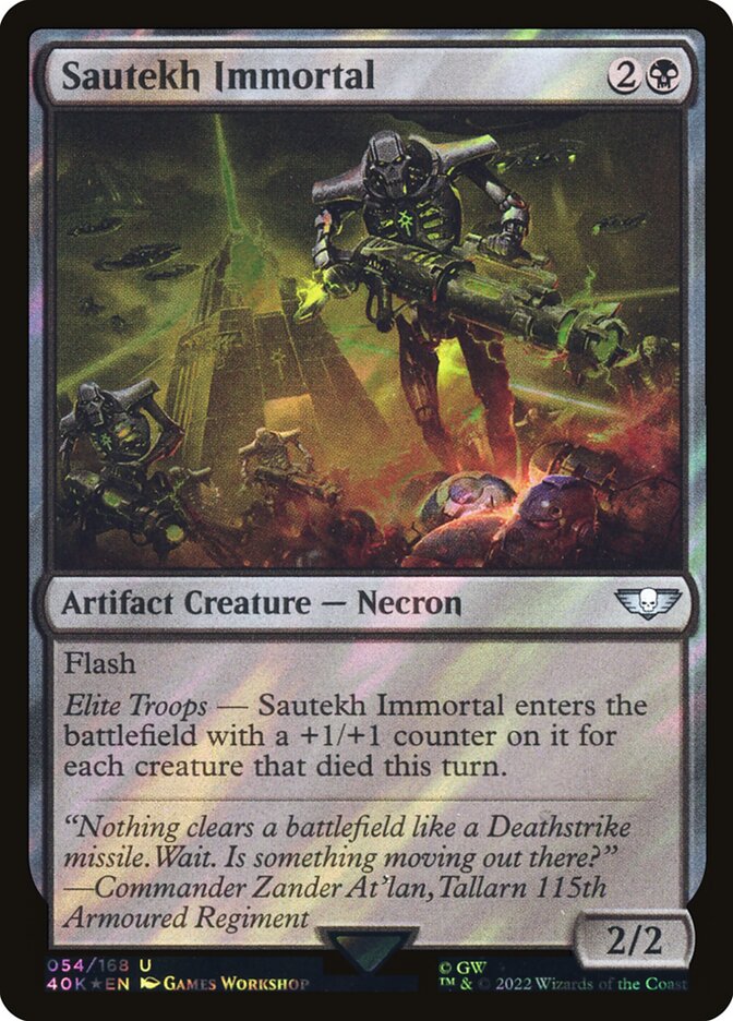 Sautekh Immortal 54 (Universes Beyond: Warhammer 40,000)  - Foil | Good Games Adelaide SA