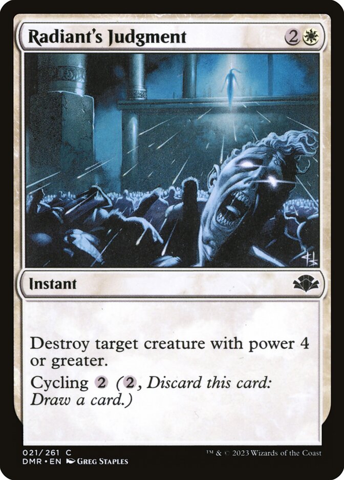 Radiant's Judgment 21 (Dominaria Remastered)  - Foil | Good Games Adelaide SA