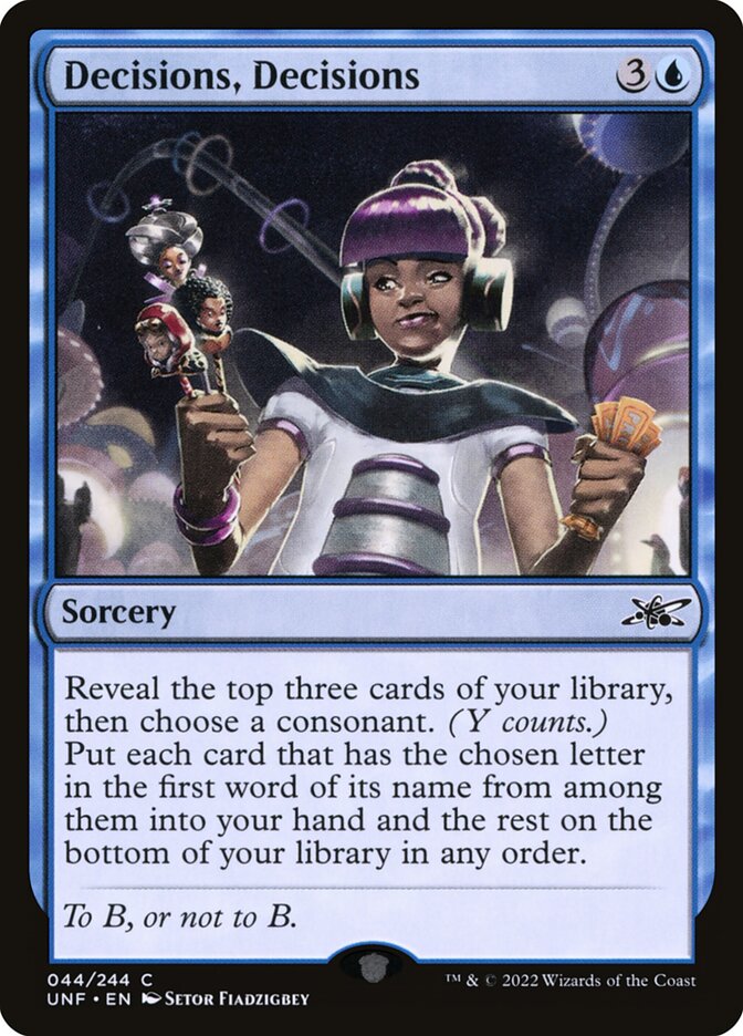 Decisions, Decisions 44 (Unfinity)  - Foil | Good Games Adelaide SA