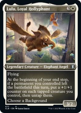 Lulu Loyal Hollyphant Foil Etched 477 (Commander Legends: Battle for Baldur's Gate)  - Foil | Good Games Adelaide SA
