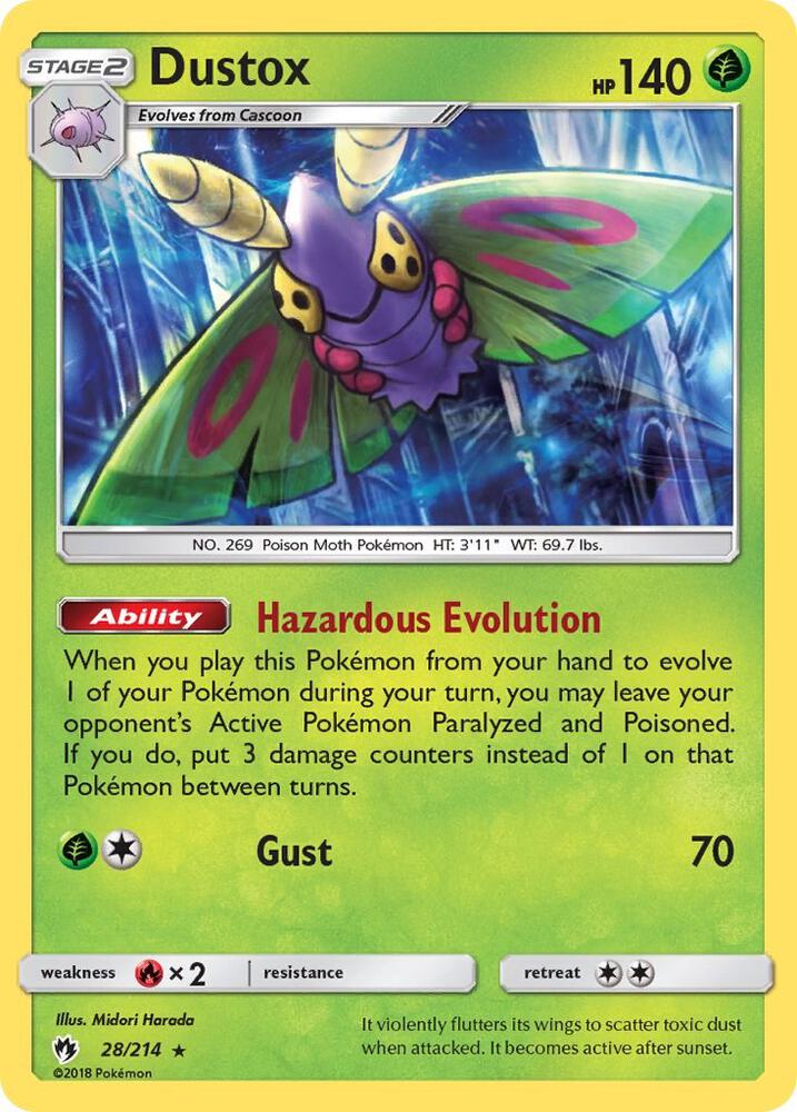 Dustox 28/214 (SM - Lost Thunder)  | Good Games Adelaide SA