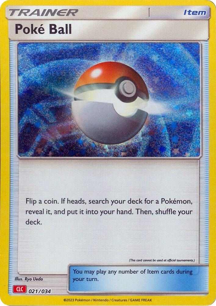 Poke Ball CLC 021/034 (Trading Card Game Classic)  - Holofoil | Good Games Adelaide SA