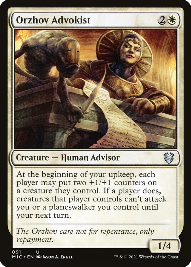Orzhov Advokist 91 (Commander: Innistrad: Midnight Hunt)  | Good Games Adelaide SA