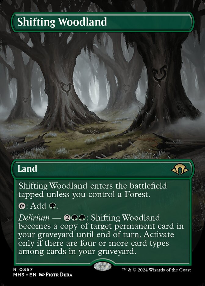 Shifting Woodland 357/319 (Modern Horizons 3)  - Borderless Foil | Good Games Adelaide SA