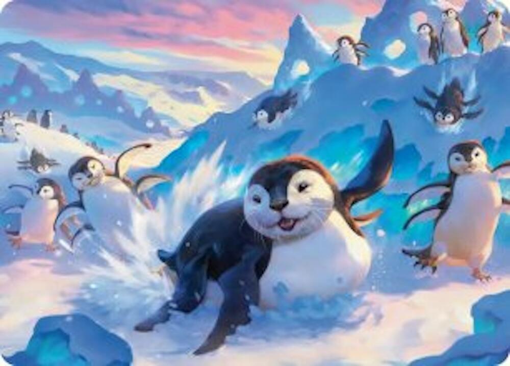 Otter Penguin Art Card 4 ()  | Good Games Adelaide SA