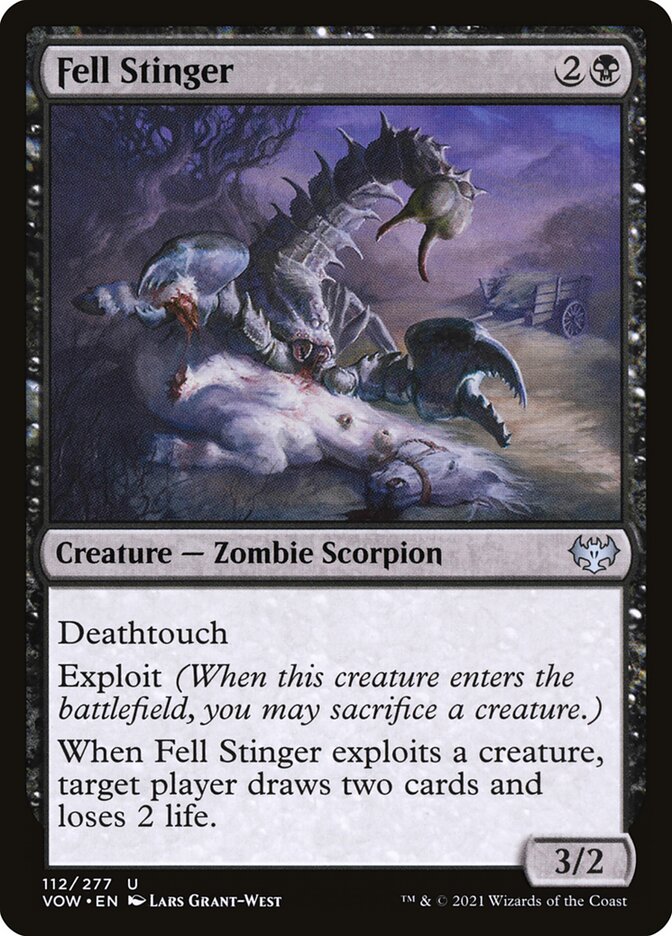 Fell Stinger 112 (Innistrad: Crimson Vow)  - Foil | Good Games Adelaide SA