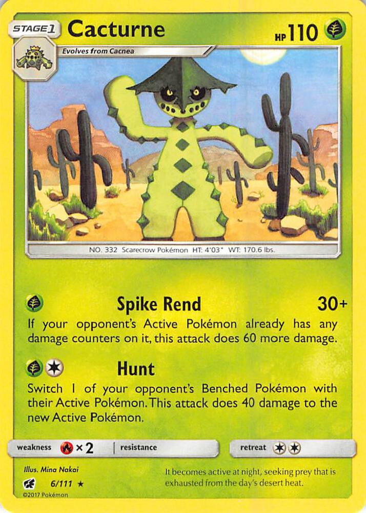 Cacturne 6/111 (SM - Crimson Invasion)  | Good Games Adelaide SA