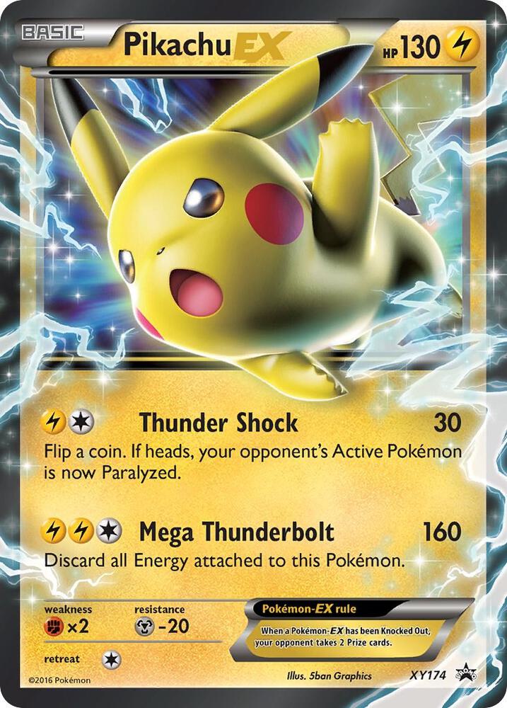 Pikachu EX XY174 (XY Promos)  - Holofoil | Good Games Adelaide SA