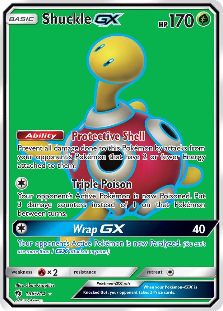 Shuckle GX Full Art 195/214 (SM - Lost Thunder)  - Holofoil | Good Games Adelaide SA