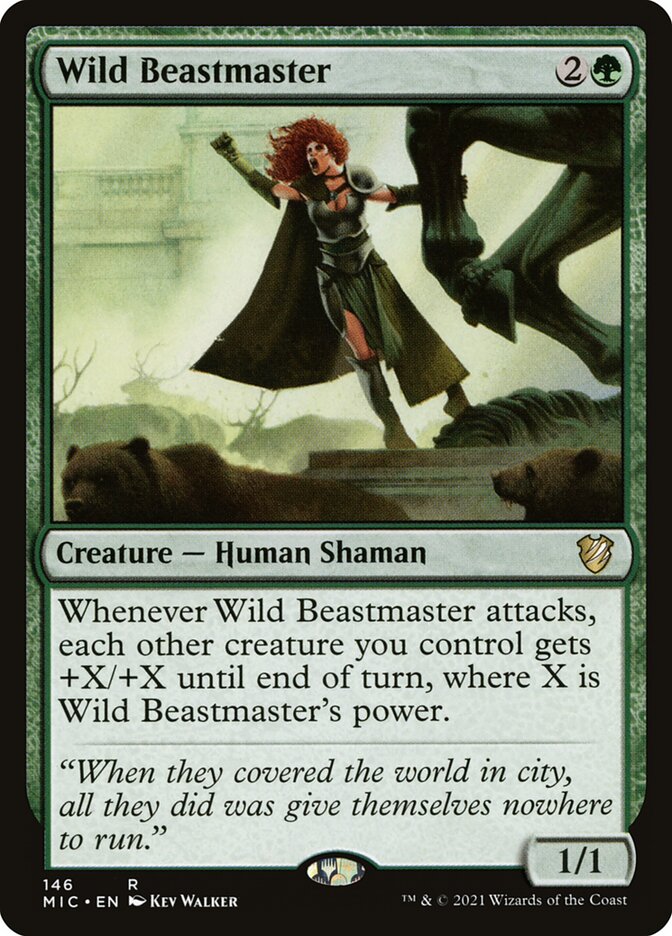 Wild Beastmaster 146 (Commander: Innistrad: Midnight Hunt)  | Good Games Adelaide SA
