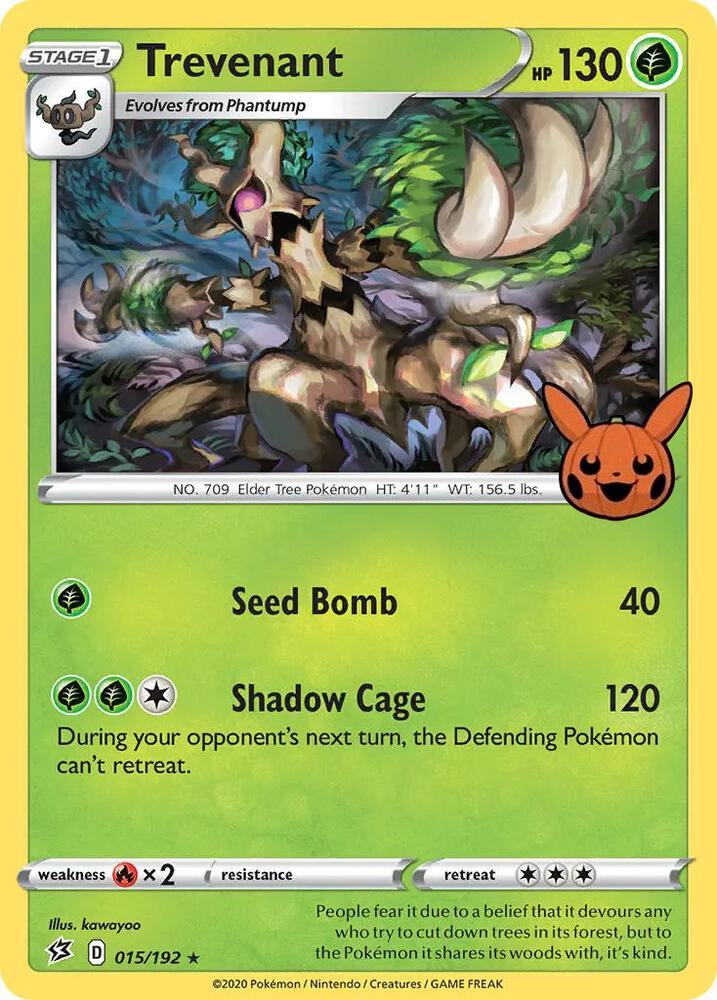Trevenant 015/192 (Trick or Trade BOOster Bundle)  - Holofoil | Good Games Adelaide SA