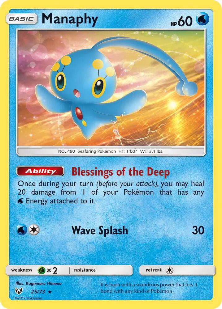 Manaphy 25/73 (Shining Legends)  - Holofoil | Good Games Adelaide SA