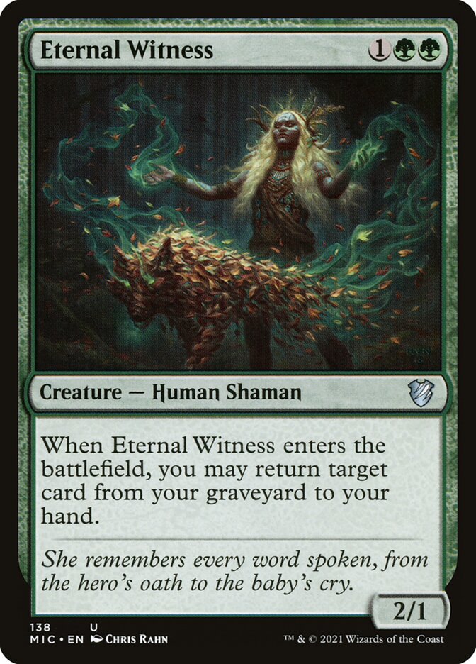 Eternal Witness 138 (Commander: Innistrad: Midnight Hunt)  | Good Games Adelaide SA