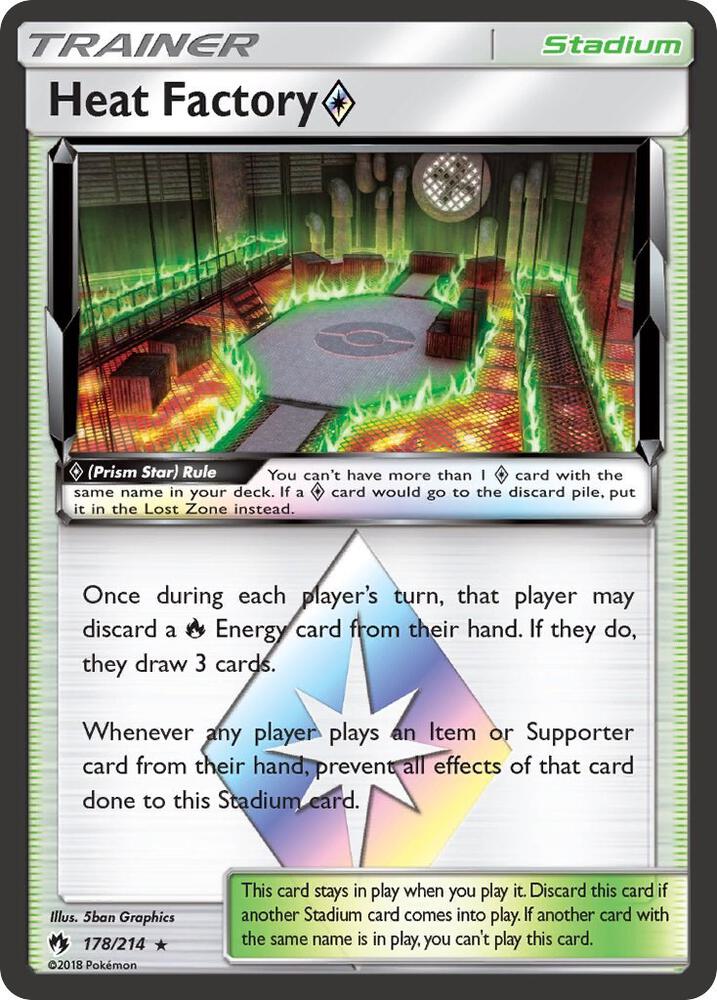 Heat Factory Prism Star 178/214 (SM - Lost Thunder)  - Holofoil | Good Games Adelaide SA