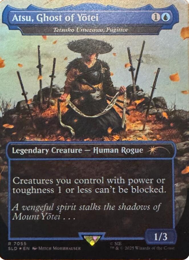 Atsu Ghost of Yotei Tetsuko Umezawa Fugitive Rainbow Foil 7055 (Secret Lair Drop Series)  - Foil | Good Games Adelaide SA