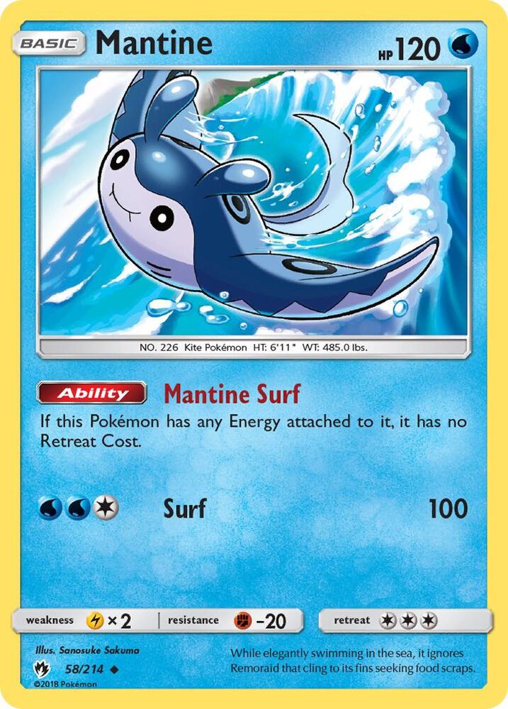 Mantine 58/214 (SM - Lost Thunder)  | Good Games Adelaide SA