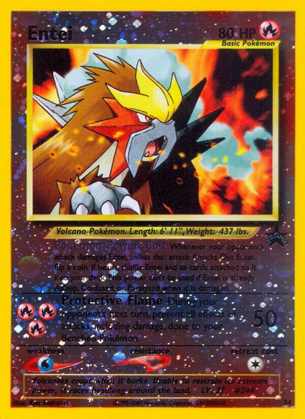 Entei 34/53 (WoTC Promo)  - Reverse Holofoil | Good Games Adelaide SA