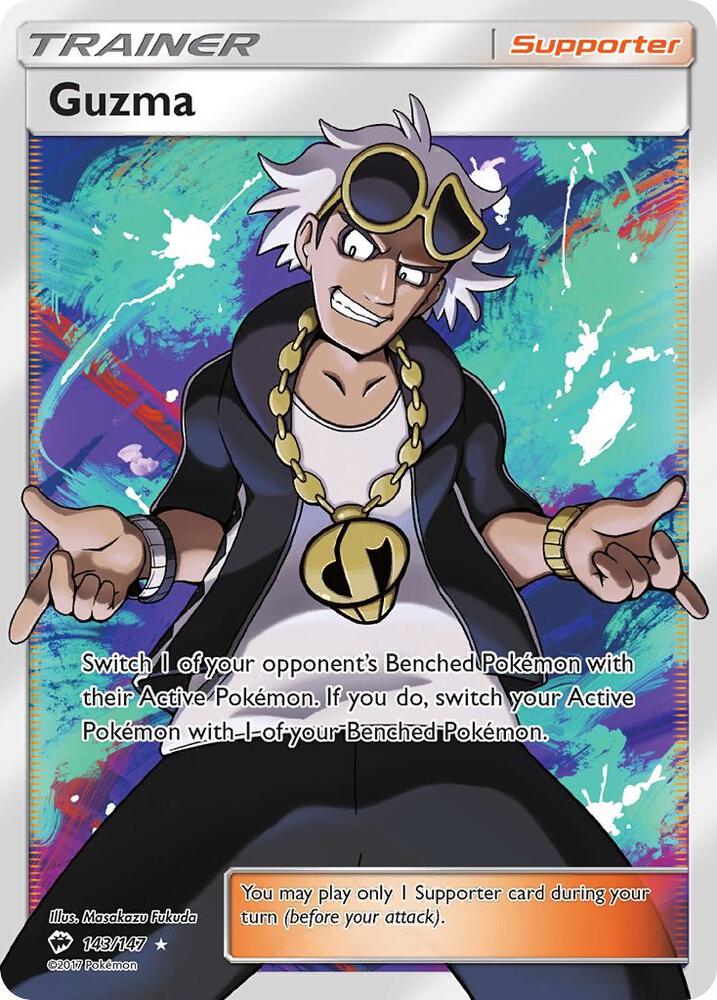 Guzma Full Art 143/147 (SM - Burning Shadows)  - Holofoil | Good Games Adelaide SA