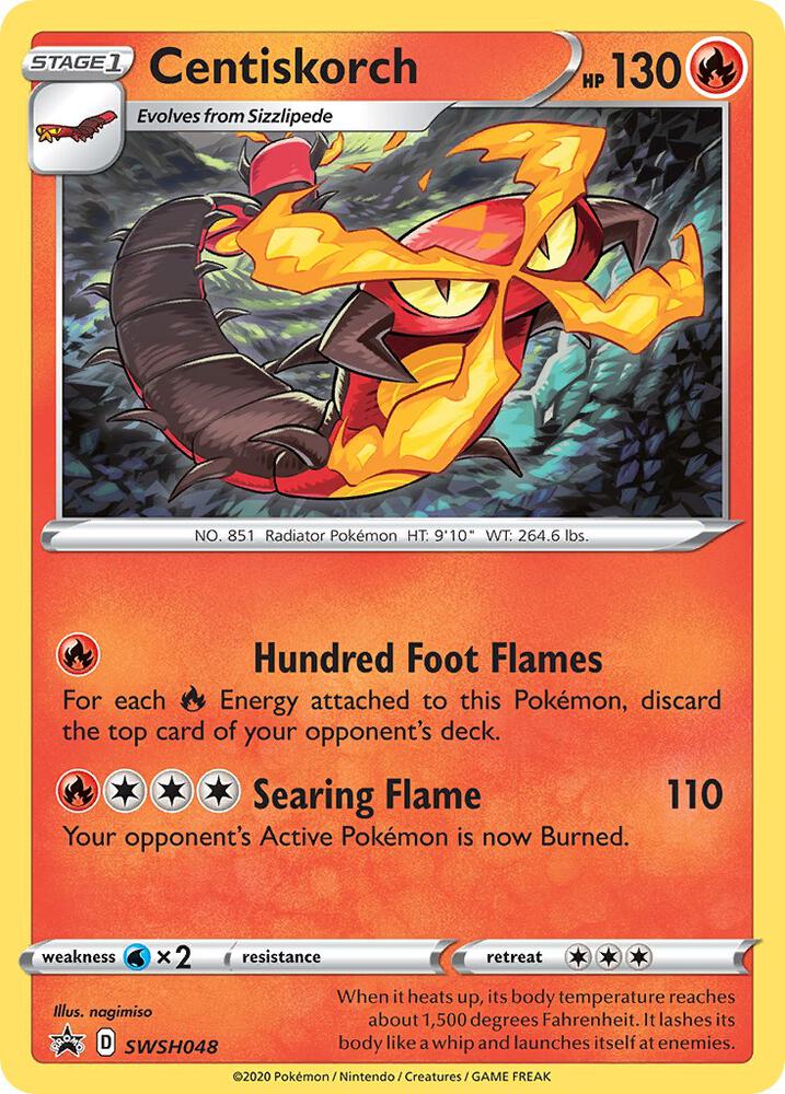 Centiskorch SWSH048 (SWSH: Sword & Shield Promo Cards)  - Holofoil | Good Games Adelaide SA