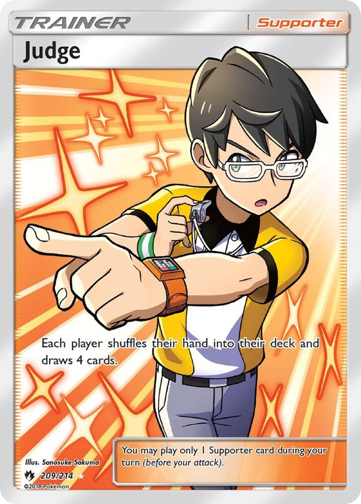 Judge Full Art 209/214 (SM - Lost Thunder)  - Holofoil | Good Games Adelaide SA