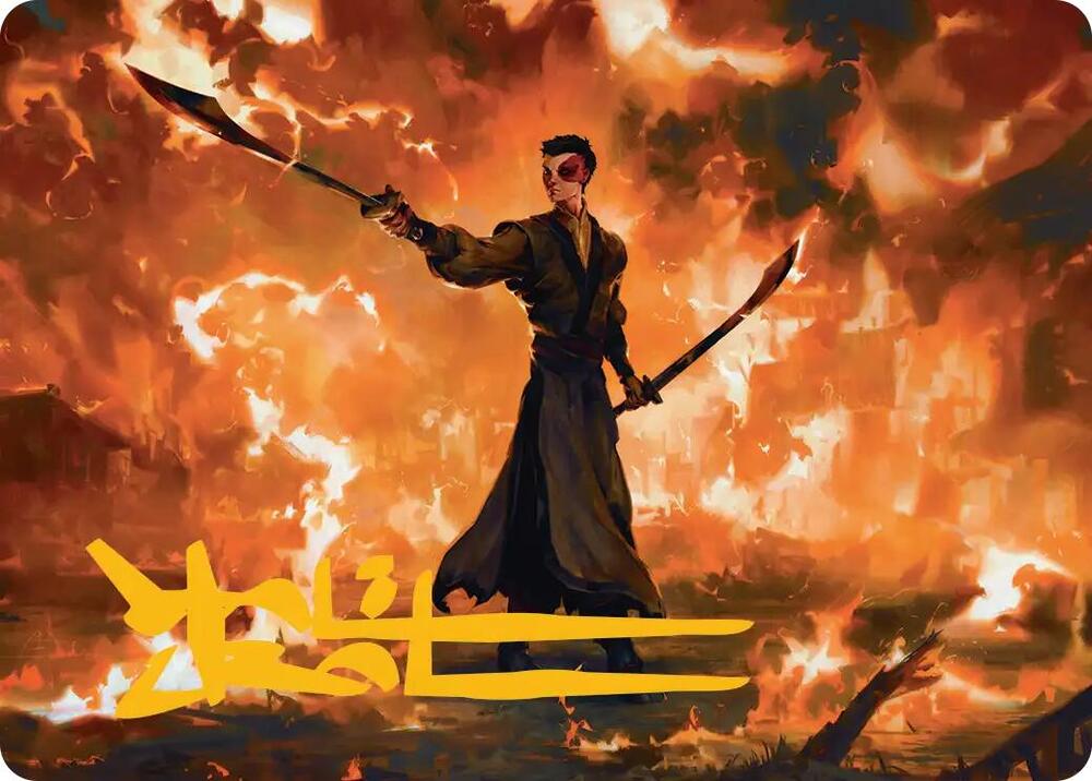 Zuko Conflicted Art Card Gold Stamped Signature 24 ()  | Good Games Adelaide SA