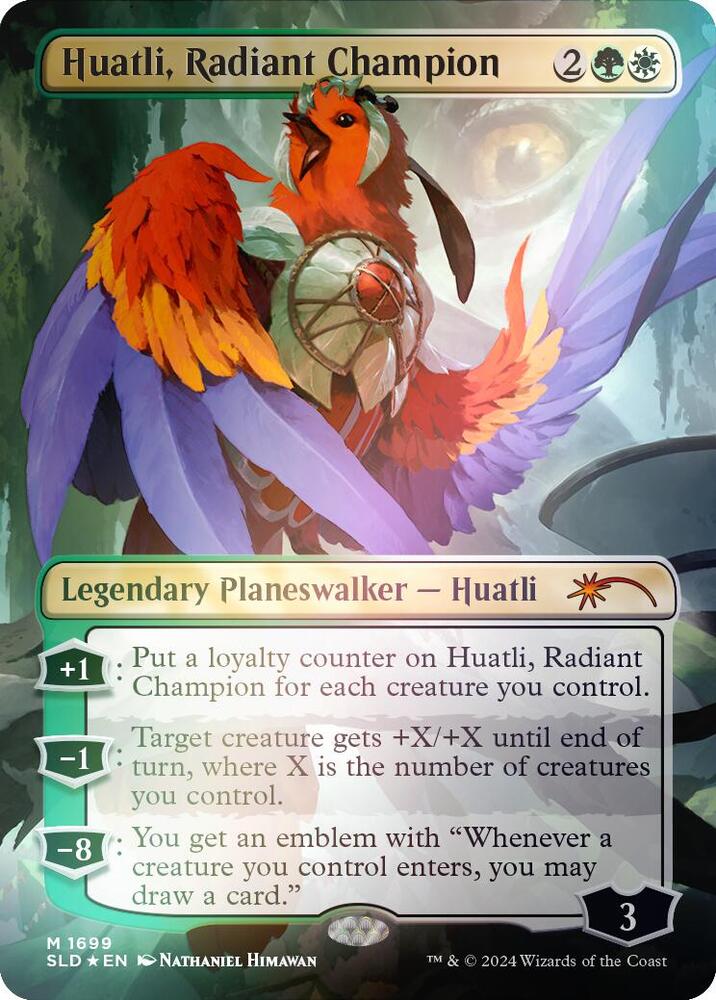 Huatli Radiant Champion Rainbow Foil 1699 (Secret Lair Drop Series)  - Foil | Good Games Adelaide SA