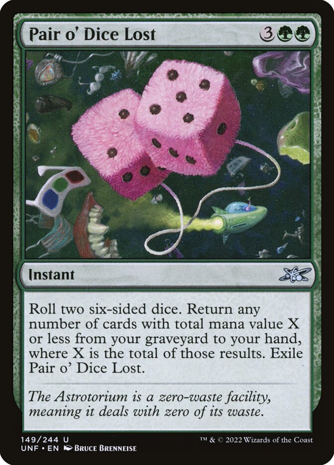 Pair o' Dice Lost 149 (Unfinity)  | Good Games Adelaide SA