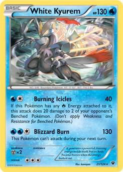 White Kyurem 21 124 XY Fates Collide 021/124 (Deck Exclusives)  | Good Games Adelaide SA