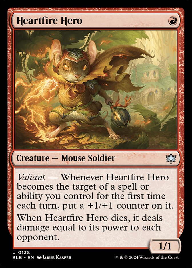 Heartfire Hero 138 (Bloomburrow)  | Good Games Adelaide SA