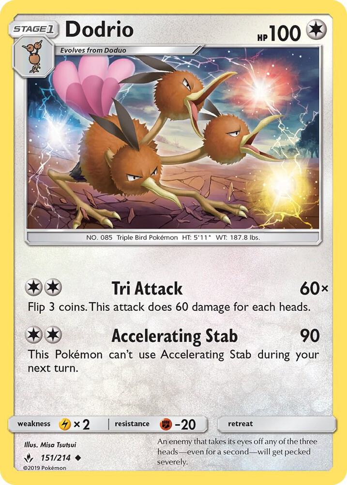 Dodrio 151/214 (SM - Unbroken Bonds)  | Good Games Adelaide SA